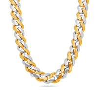 Two-Tone Cuban Link Chain (10mm)