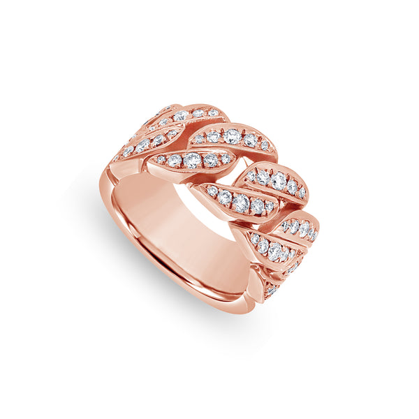 Baby Cuban Link Ring (9mm, 1/2 Iced)