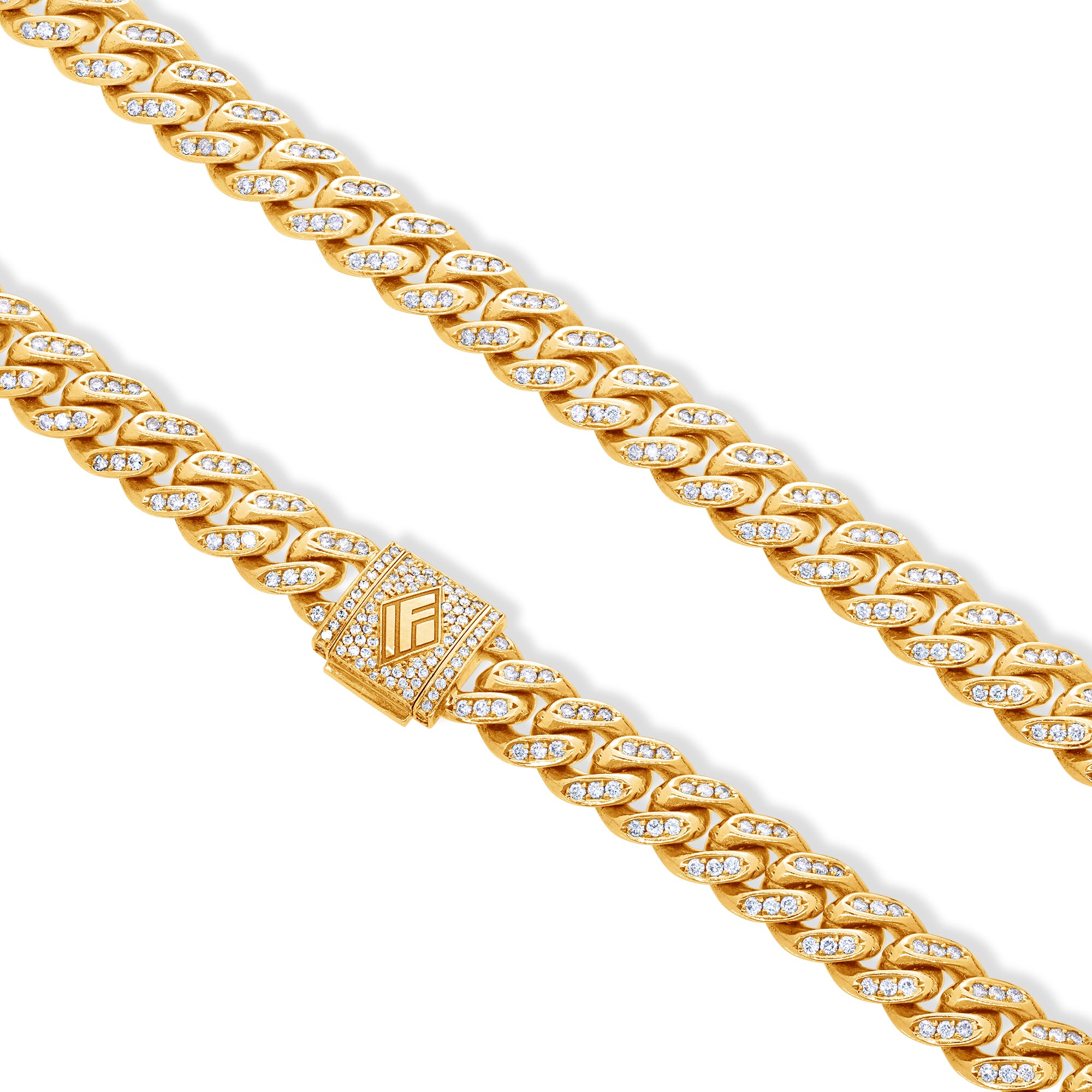 Diamond Cuban Link Chain (10mm)