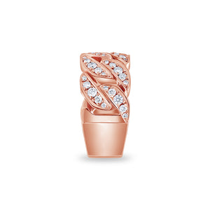 Baby Cuban Link Ring (9mm, 1/2 Iced)