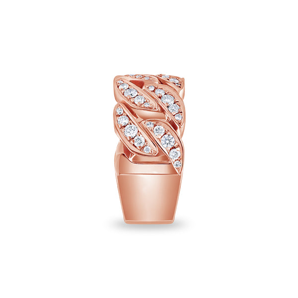 Baby Cuban Link Ring (9mm, 1/2 Iced)