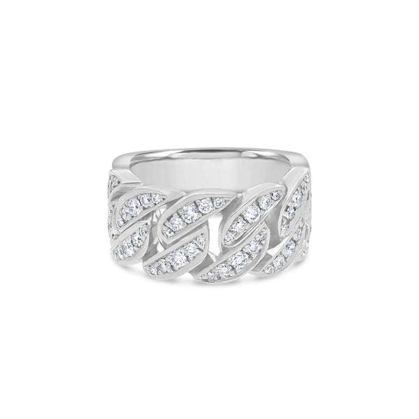 Baby Cuban Link Ring (9mm, 1/2 Iced)