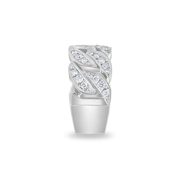 Baby Cuban Link Ring (9mm, 1/2 Iced)