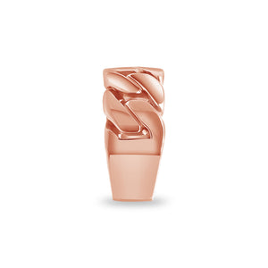 Baby Gold 1/2 Cuban Link Ring (9mm)