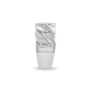 Baby Gold 1/2 Cuban Link Ring (9mm)