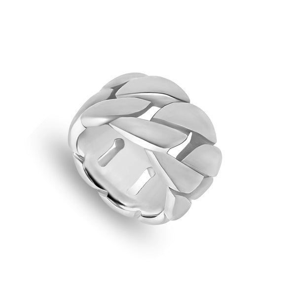 Gold Cuban Link Ring (13mm)