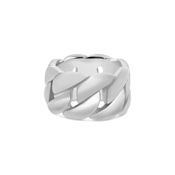 Gold Cuban Link Ring (13mm)