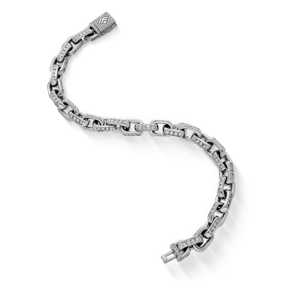 Diamond Odin Link Bracelet (8mm)