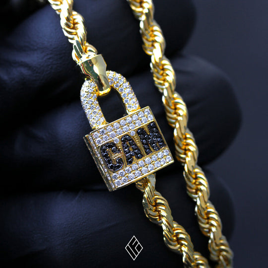 CUSTOMIZED "CAM" LOCK ON SOLID ROPE CHAIN