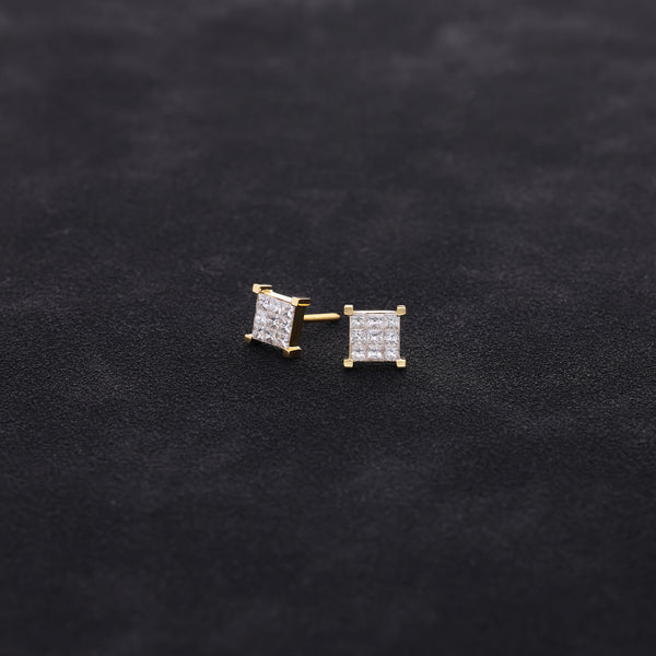 Micro Davin Diamond Cluster Earrings