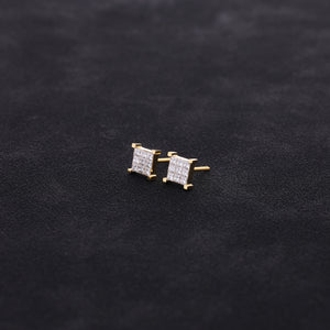 Micro Davin Diamond Cluster Earrings