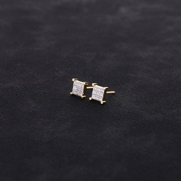 Micro Davin Diamond Cluster Earrings