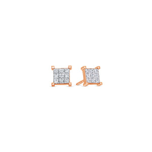 Micro Davin Diamond Cluster Earrings