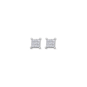 Micro Davin Diamond Cluster Earrings