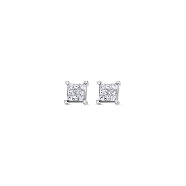Micro Davin Diamond Cluster Earrings