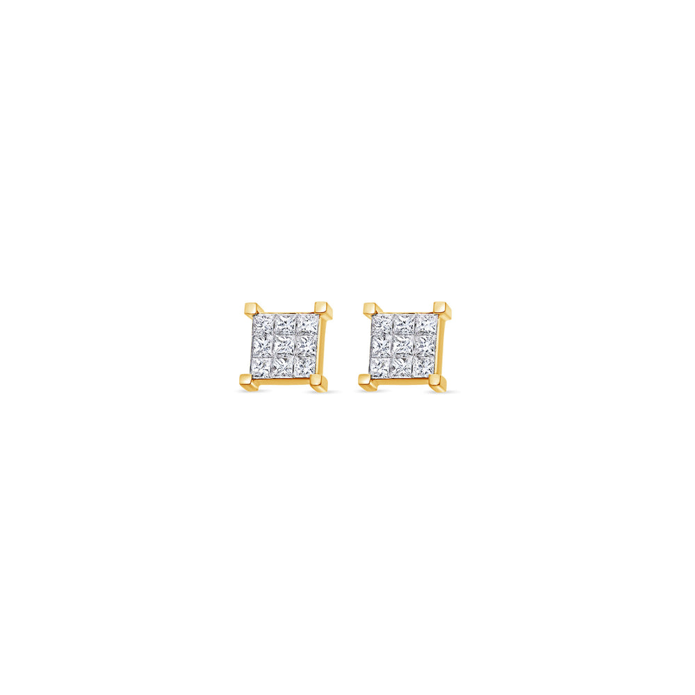 Micro Davin Diamond Cluster Earrings