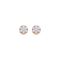 Milli Dax Diamond Cluster Earrings (9mm)