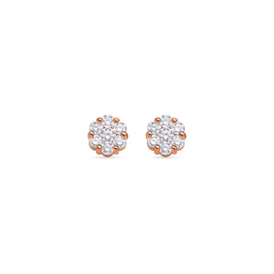 Baby Dax Diamond Cluster Earrings