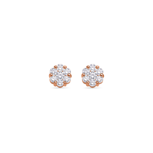 Baby Dax Diamond Cluster Earrings