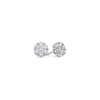 Milli Dax Diamond Cluster Earrings (9mm)