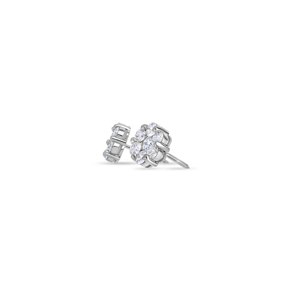 Baby Dax Diamond Cluster Earrings