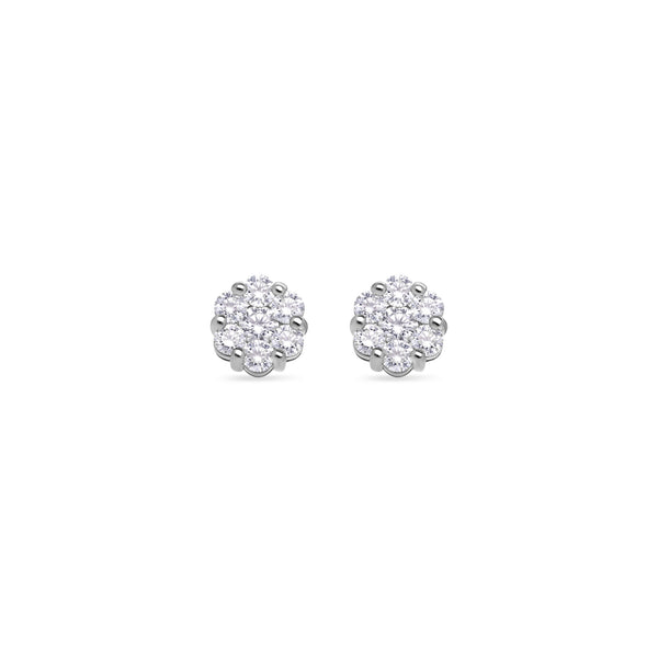 Baby Dax Diamond Cluster Earrings