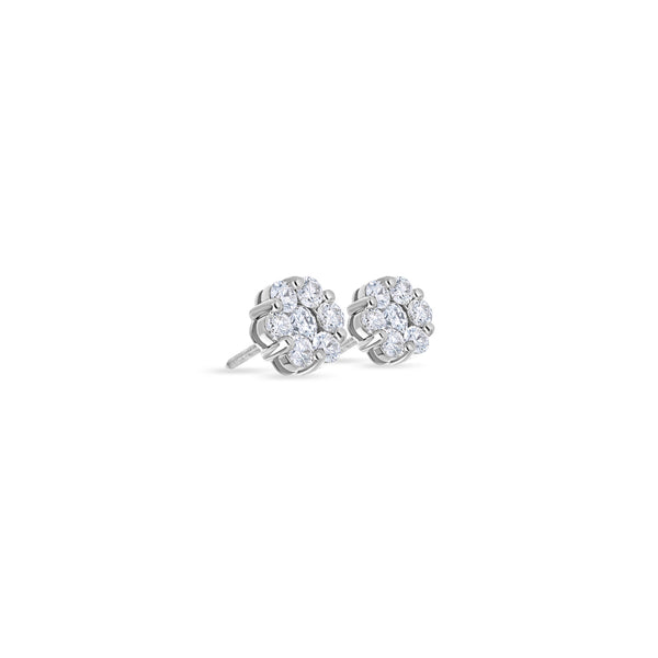 Baby Dax Diamond Cluster Earrings