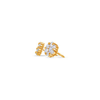 Milli Dax Diamond Cluster Earrings (9mm)