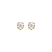 Milli Dax Diamond Cluster Earrings (9mm)
