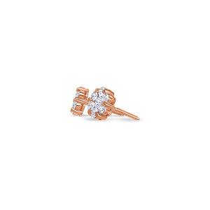 Micro Dax Diamond Cluster Earrings