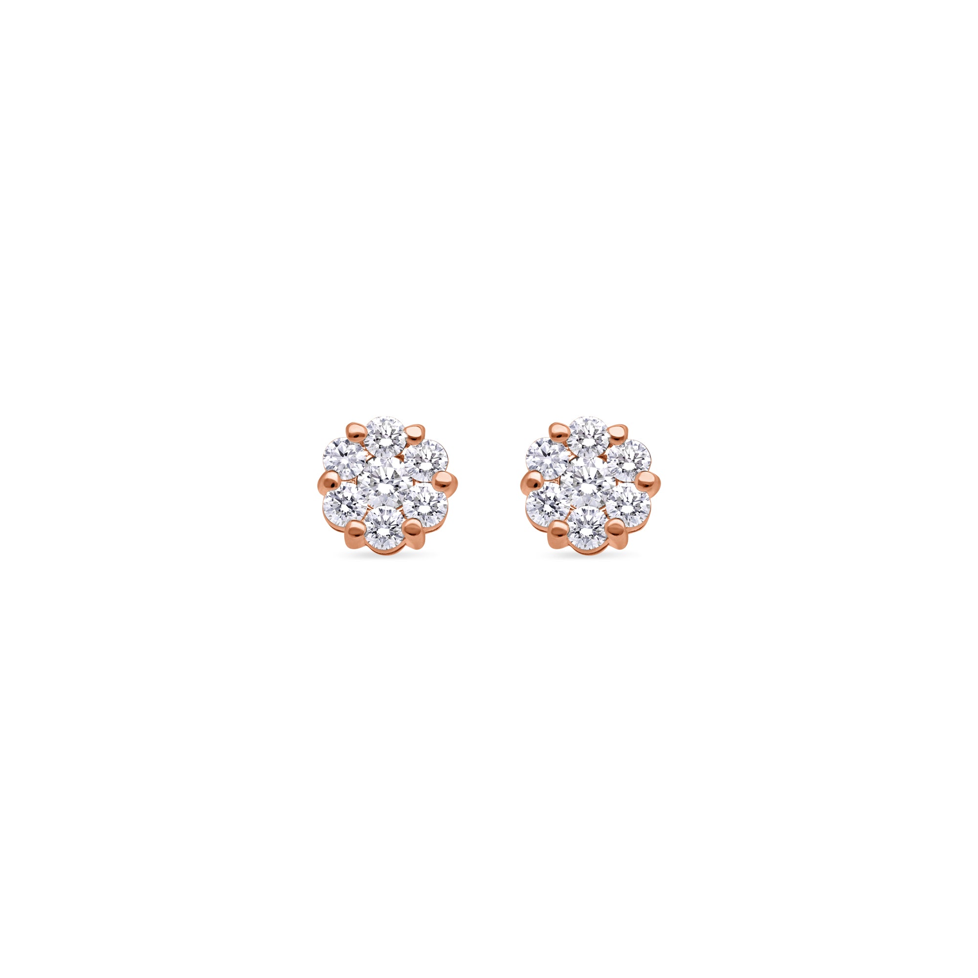 Diamond Cluster Earrings - Micro Dax - IF & Co.