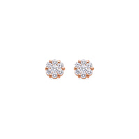 Micro Dax Diamond Cluster Earrings (8mm)