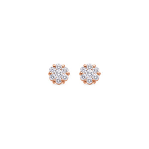 Micro Dax Diamond Cluster Earrings