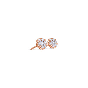 Micro Dax Diamond Cluster Earrings