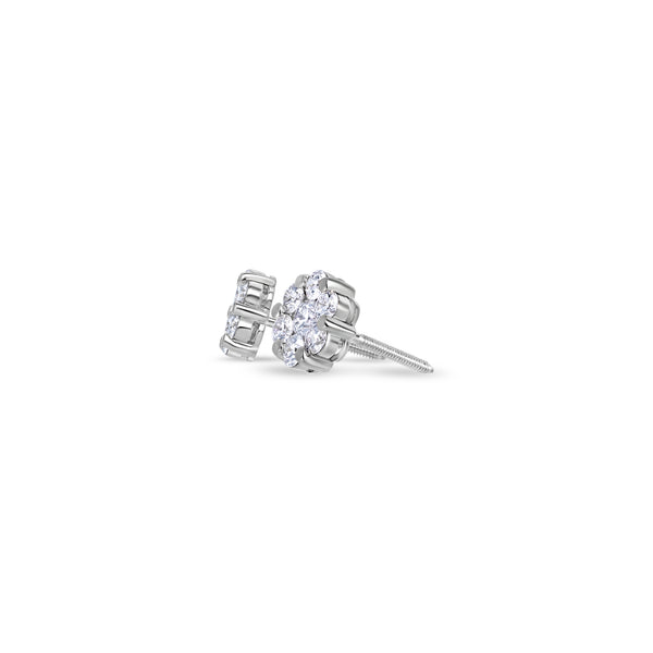 Micro Dax Diamond Cluster Earrings