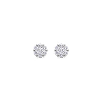 Micro Dax Diamond Cluster Earrings (8mm)