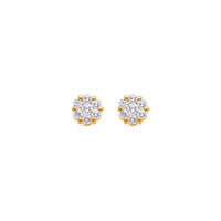 Micro Dax Diamond Cluster Earrings (8mm)