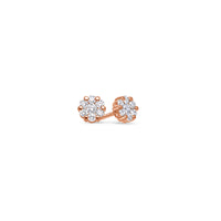 Nano Dax Diamond Cluster Earrings (7mm)