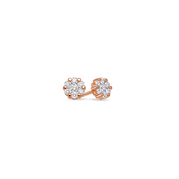 Nano Dax Diamond Cluster Earrings