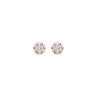 Nano Dax Diamond Cluster Earrings (7mm)