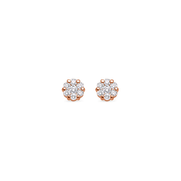 Nano Dax Diamond Cluster Earrings
