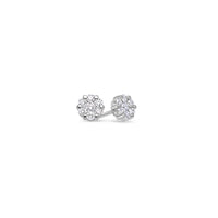 Nano Dax Diamond Cluster Earrings (7mm)