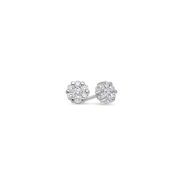 Nano Dax Diamond Cluster Earrings