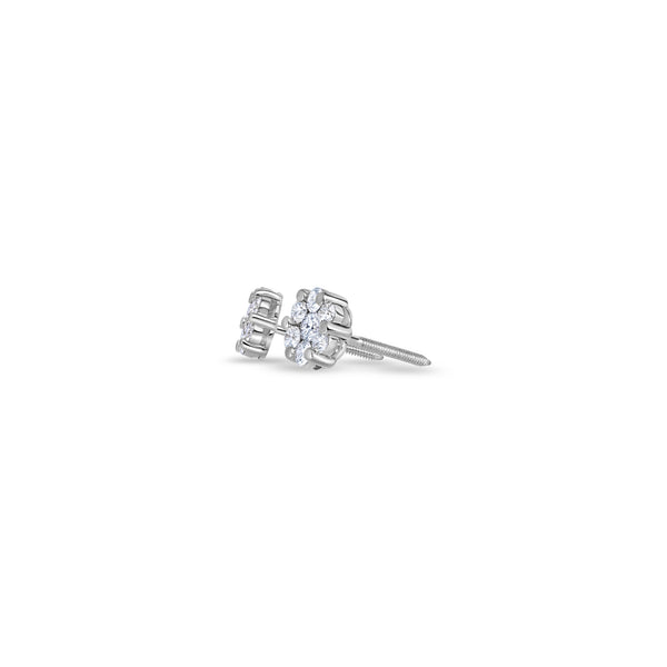 Nano Dax Diamond Cluster Earrings