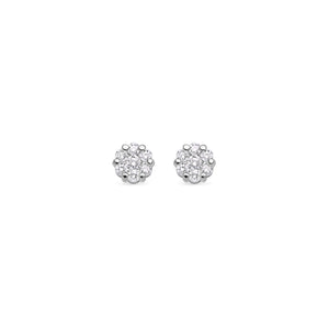 Nano Dax Diamond Cluster Earrings