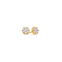 Nano Dax Diamond Cluster Earrings (7mm)