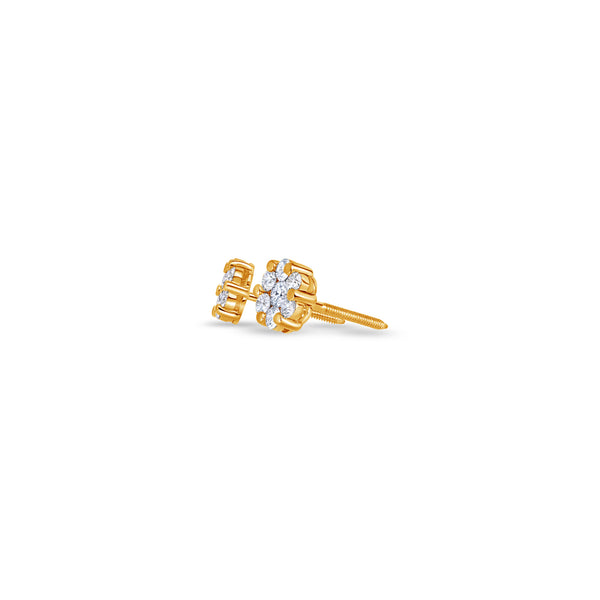 Nano Dax Diamond Cluster Earrings