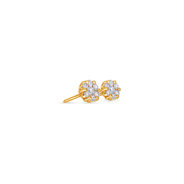 Nano Dax Diamond Cluster Earrings