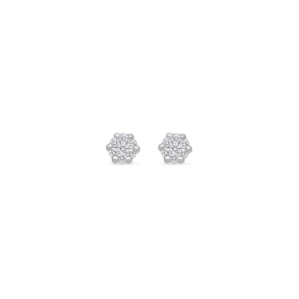 Pico Dax Diamond Cluster Earrings