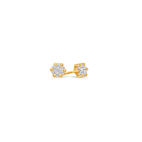 Pico Dax Diamond Cluster Earrings